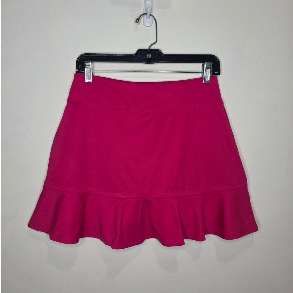 Tommy Bahama fuchsia pink ruffled golf skort skirt - small pickleball tennis